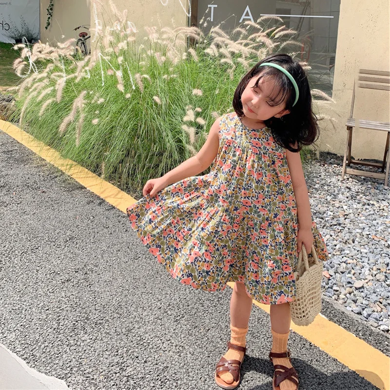 Children's Clothing 2022 Summer New Sleeveless Kids Casual Dress Sweet Floral Dress For Girls Print Tank Princess Dress 2-6 Year
Children's Clothing 2022 Summer New Sleeveless Kids Casual Dress Sweet Floral Dress For Girls Print Tank Princess Dress 2-6 Year