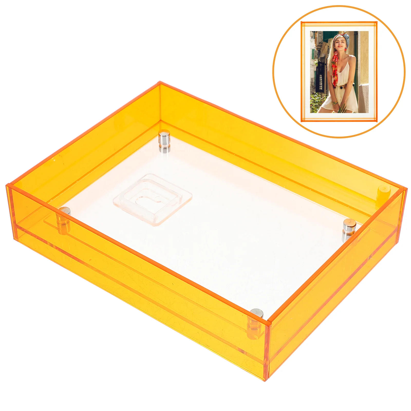 Frames Photo Frame Picture Wall Display Clear Floating Acrylic Orange Vertical Frameless Photography Lucite Mount Photoframe
Frames Photo Frame Picture Wall Display Clear Floating Acrylic Orange Vertical Frameless Photography Lucite Mount Photoframe