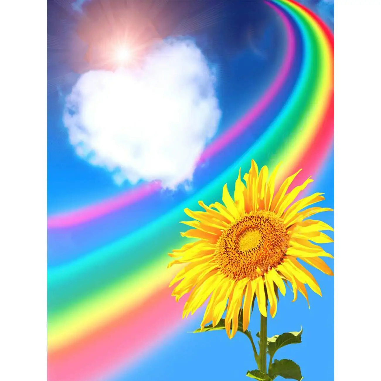 5D Diamond Painting The Sky Rainbow Love Cloud Sunflower Full Drill by Number Kits, DIY Diamond Set Arts Craft Decorations
5D Diamond Painting The Sky Rainbow Love Cloud Sunflower Full Drill by Number Kits, DIY Diamond Set Arts Craft Decorations