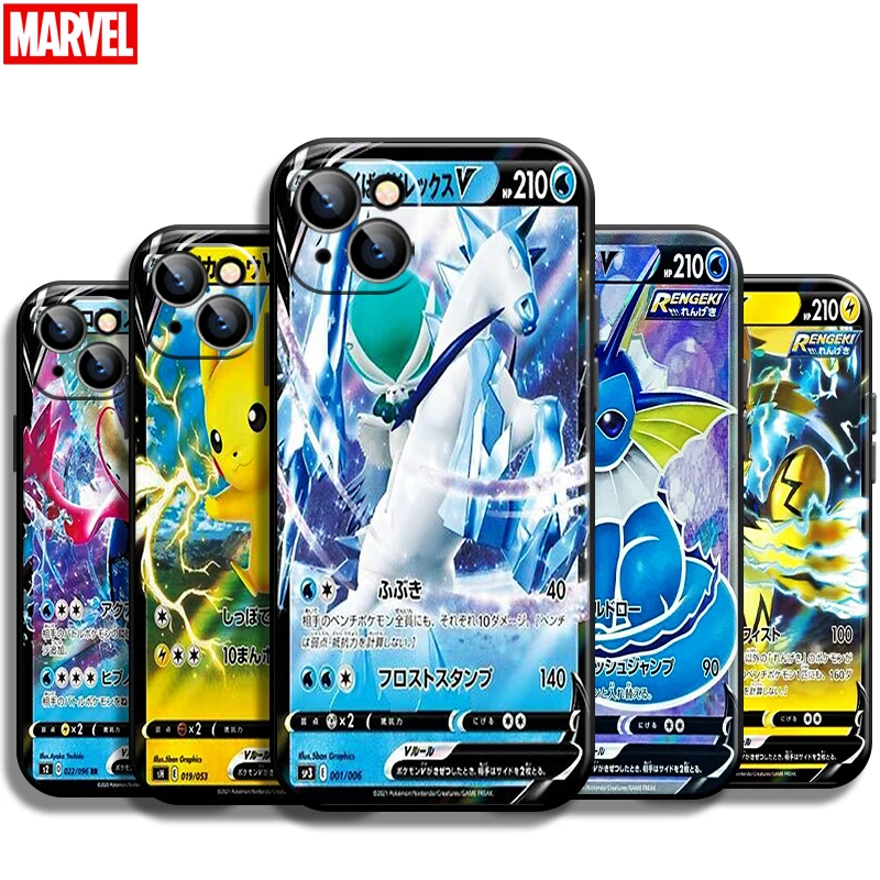 Anime Pokemon Cards Pikachu For Apple iPhone 13 12 11 Pro Mini X XR XS Max SE 5 6 6S 7 8 Plus Phone Case Coque Back 
Anime Pokemon Cards Pikachu For Apple iPhone 13 12 11 Pro Mini X XR XS Max SE 5 6 6S 7 8 Plus Phone Case Coque Back