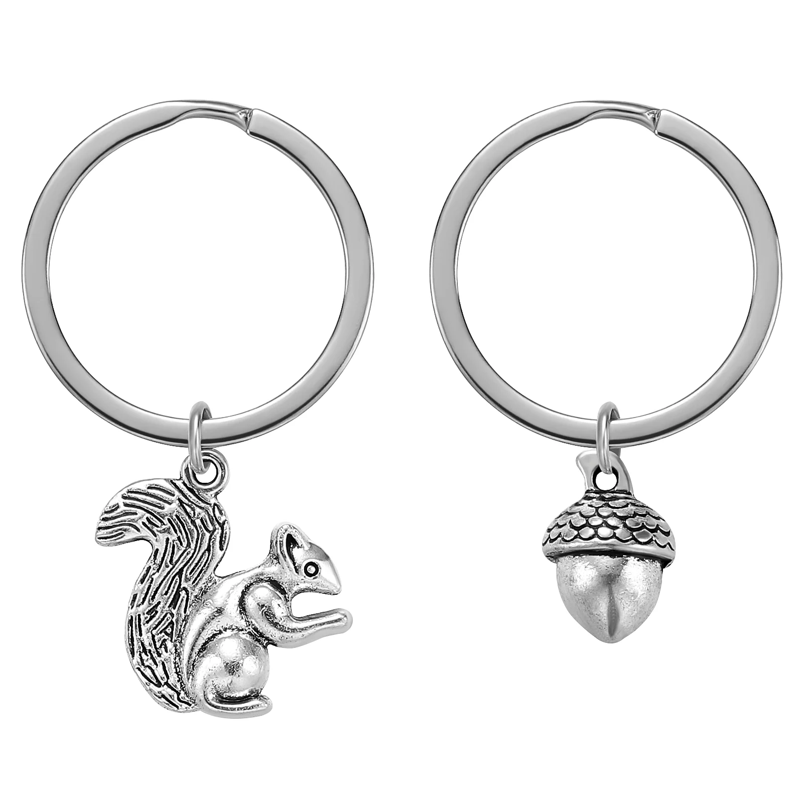 Funny Keychains Squirrel Pinecone Rings Keys Metal Craft Ornaments 3D Lovers Couple
Funny Keychains Squirrel Pinecone Rings Keys Metal Craft Ornaments 3D Lovers Couple