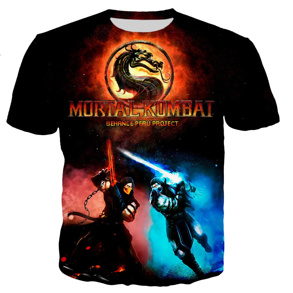 

Fighting Game Movie T-shirts Mortal Kombat 11 3D Print Streetwear T Shirt Fashion Kids Casual Boy Girl Summer Short Sleeve Tops