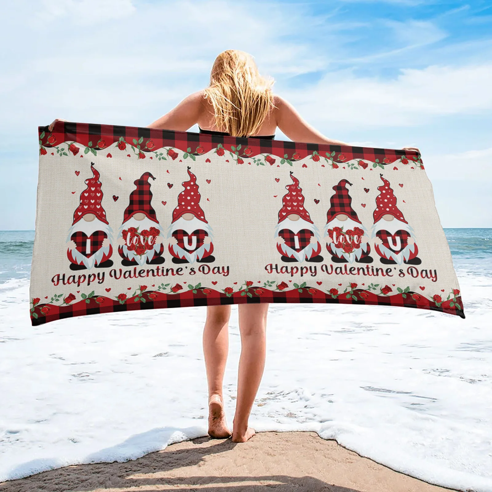 Valentine'S Day Gnome Love Roses Bath Towel for Women Microfiber Round Beach Towels Yoga Sports Swimming Towel
Valentine'S Day Gnome Love Roses Bath Towel for Women Microfiber Round Beach Towels Yoga Sports Swimming Towel