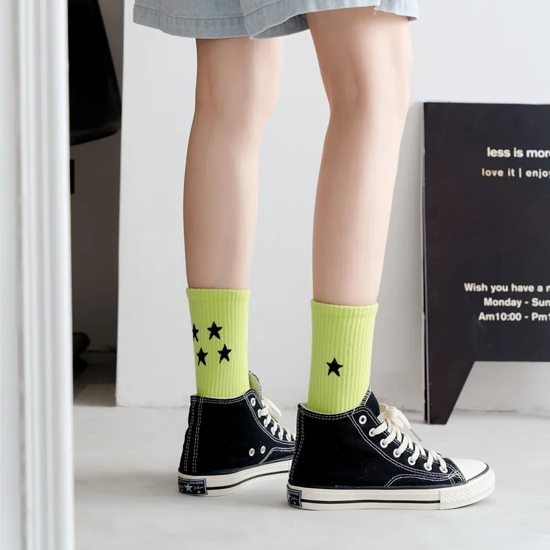 2022 New Women Socks Autumn And Winter Ins Heel Stars Lovely Girls Medium Tube Socks Basic Simple Women's Cotton College Sock
2022 New Women Socks Autumn And Winter Ins Heel Stars Lovely Girls Medium Tube Socks Basic Simple Women's Cotton College Sock