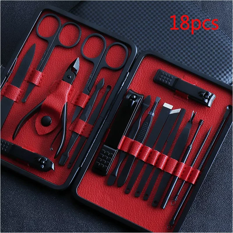 7-18 Pcs Professional Nail cutter Pedicure Scissors Set Stainless Steel Manicure Cutter Portable Manicure Nail Clipper Tool Set 
7-18 Pcs Professional Nail cutter Pedicure Scissors Set Stainless Steel Manicure Cutter Portable Manicure Nail Clipper Tool Set