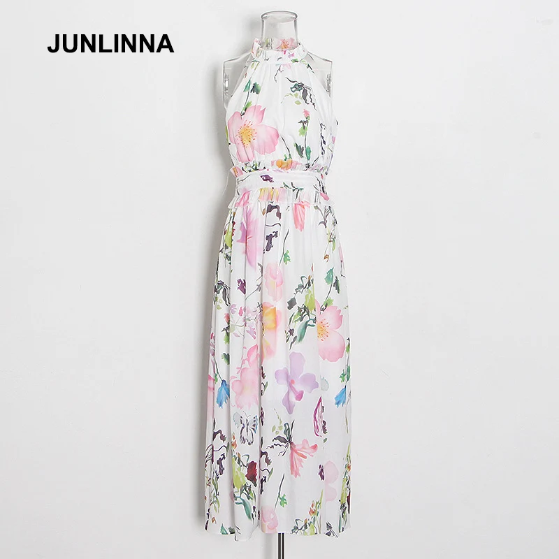 JUNLINNA Fashion Designer Halter Sexy Women Dress 2022 Summer New Beach Holiday Expansion Vestidos Printing Sliming Dresses
JUNLINNA Fashion Designer Halter Sexy Women Dress 2022 Summer New Beach Holiday Expansion Vestidos Printing Sliming Dresses