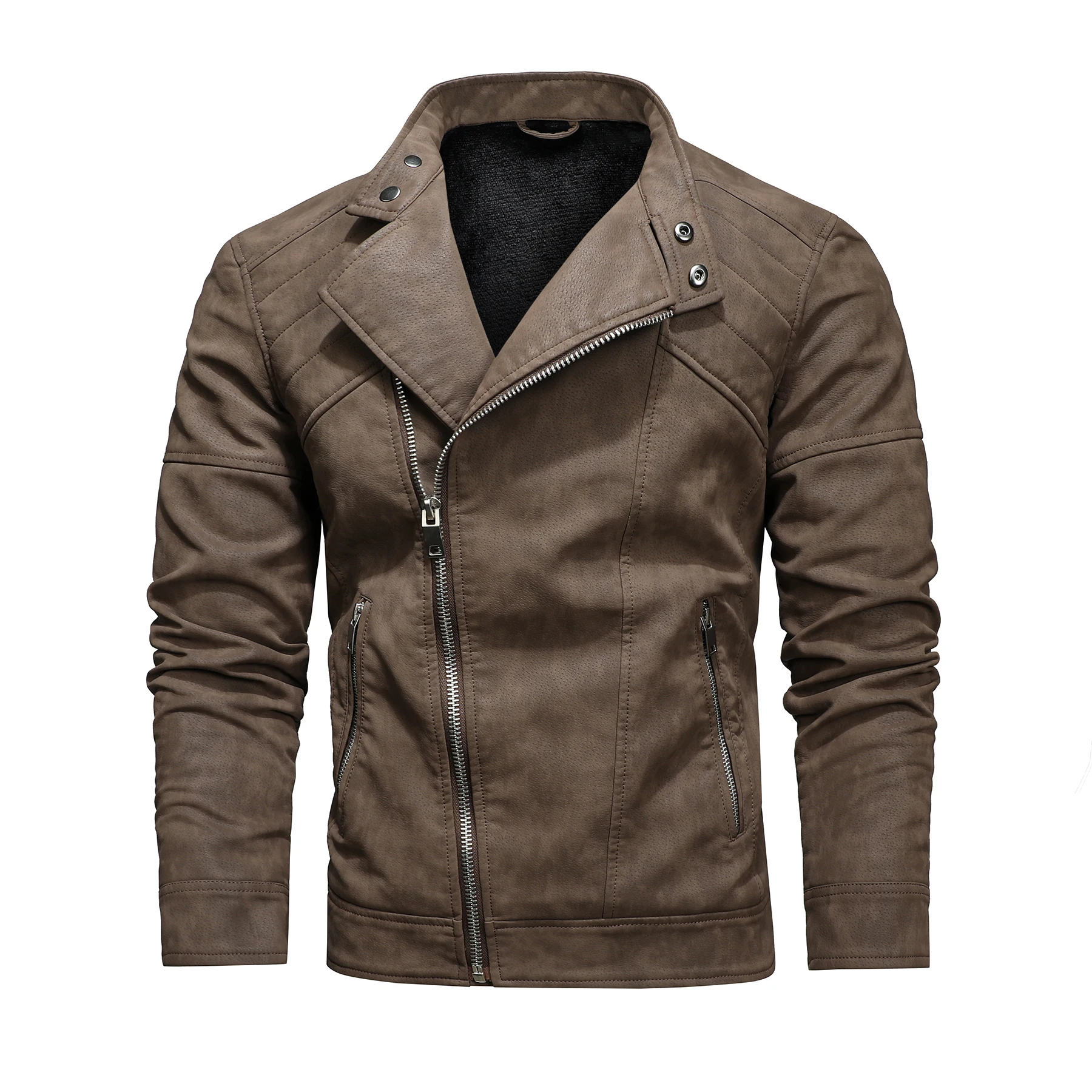 DIPUCOOL Men's Military PU Leather Jacket Winter Fleece Warm Diagonal Zipper Motorcycle Coats Man New Fashion Biker Overcoats
DIPUCOOL Men's Military PU Leather Jacket Winter Fleece Warm Diagonal Zipper Motorcycle Coats Man New Fashion Biker Overcoats