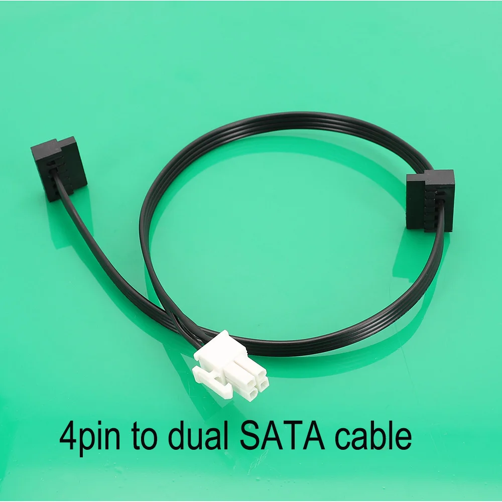 5pcs ATX Motherboard 4pin to 2-Port Serial ATA SATA SSD Hard Drive Adapter Power Cable for Huawei RH2285V2 2288H V5 45cm
5pcs ATX Motherboard 4pin to 2-Port Serial ATA SATA SSD Hard Drive Adapter Power Cable for Huawei RH2285V2 2288H V5 45cm