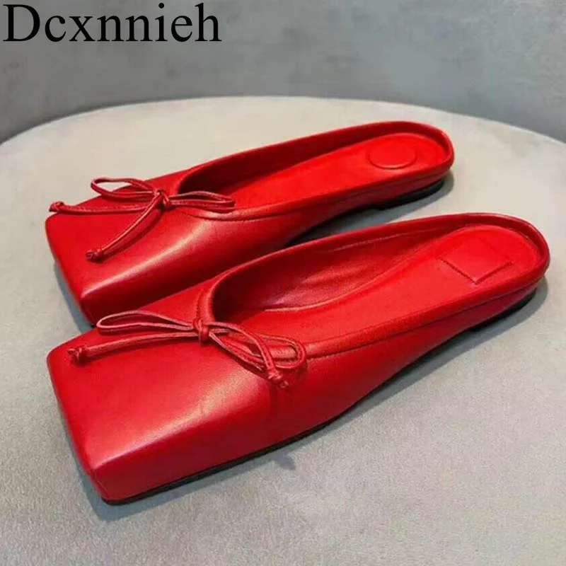 Туфли женские из натуральной кожи, декорированные шлепанцы с бантом-бабочкой, квадратный носок, без задника, ретро-стиль, уличные праздничные лоферы на Плоском Каблуке, весна
Туфли женские из натуральной кожи, декорированные шлепанцы с бантом-бабочкой, квадратный носок, без задника, ретро-стиль, уличные праздничные лоферы на Плоском Каблуке, весна