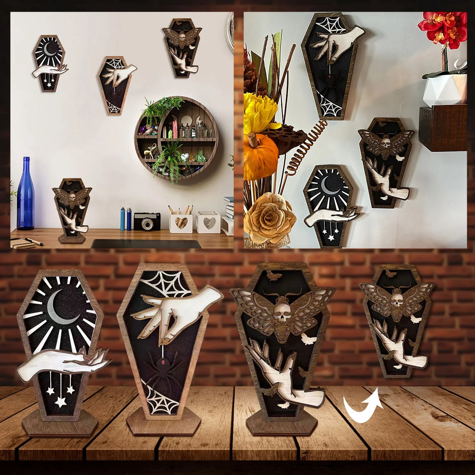 Witch Hand Wooden Home Decor Figurines Wall Decoration Creative Props for Living Room Decorations Retro Crafts Desktop Ornament
Witch Hand Wooden Home Decor Figurines Wall Decoration Creative Props for Living Room Decorations Retro Crafts Desktop Ornament