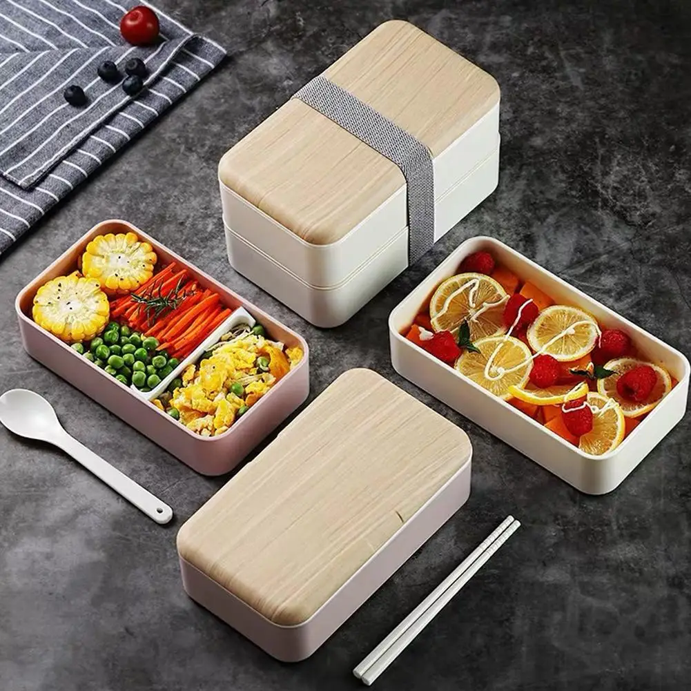 1200ml Portable Bento Box With Cutlery Strap Design 2 Tiers Lunch Box Container For Office Work Picnic
1200ml Portable Bento Box With Cutlery Strap Design 2 Tiers Lunch Box Container For Office Work Picnic