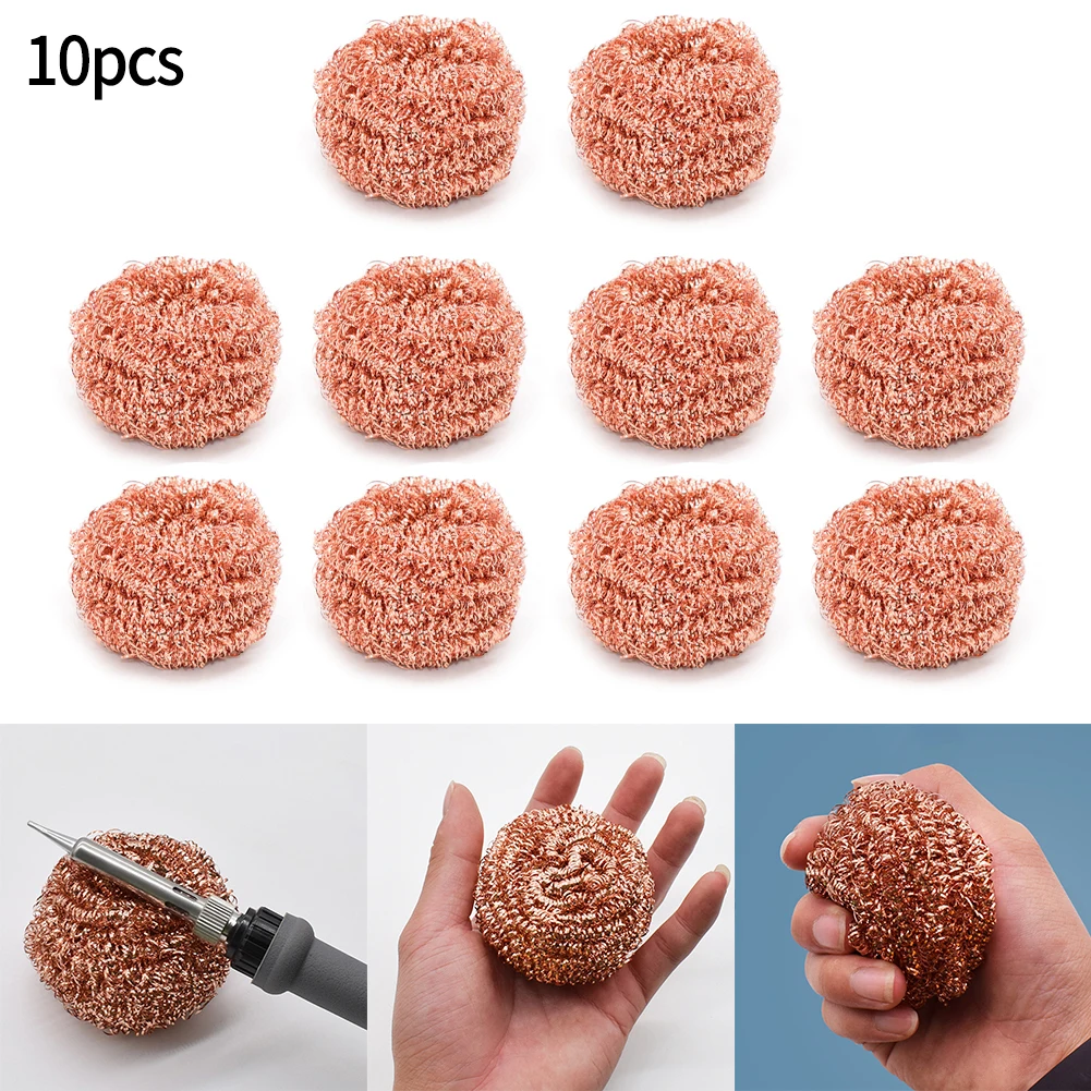 10pcs Cleaning Balls Steel Wire Cleaning Balls Soldering Iron Heads Cleaning Sponges Kitchen Cleaning Products Home Appliances
10pcs Cleaning Balls Steel Wire Cleaning Balls Soldering Iron Heads Cleaning Sponges Kitchen Cleaning Products Home Appliances