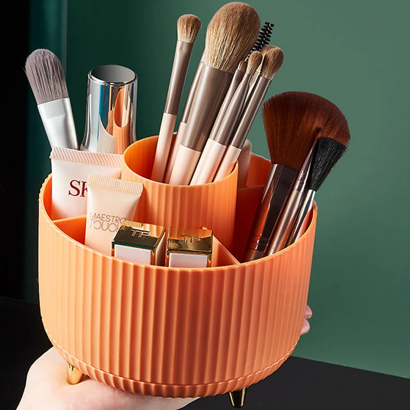 Настольный Вращающийся держатель для кистей для макияжа
Настольный Вращающийся держатель для кистей для макияжа