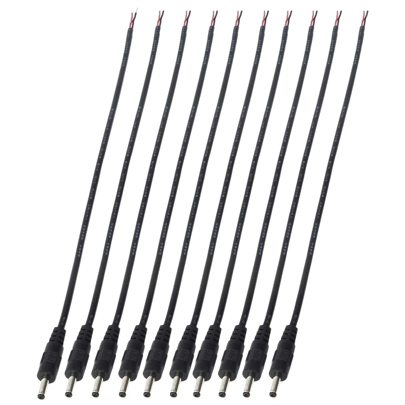10 Pack 3.5Mm X 1.35Mm DC Power Male Plug Jack To Bare Wire Open End Pigtail Power Cable Cord 3.5X1.35Mm For DC Power
10 Pack 3.5Mm X 1.35Mm DC Power Male Plug Jack To Bare Wire Open End Pigtail Power Cable Cord 3.5X1.35Mm For DC Power