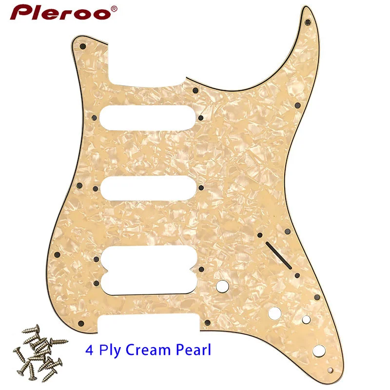 xinyue Guitar Parts - For US 11 Screw Hole Standard Start Player Humbucker Hss Guitar pickguard Scratch Plate,4Ply cream pearl
xinyue Guitar Parts - For US 11 Screw Hole Standard Start Player Humbucker Hss Guitar pickguard Scratch Plate,4Ply cream pearl