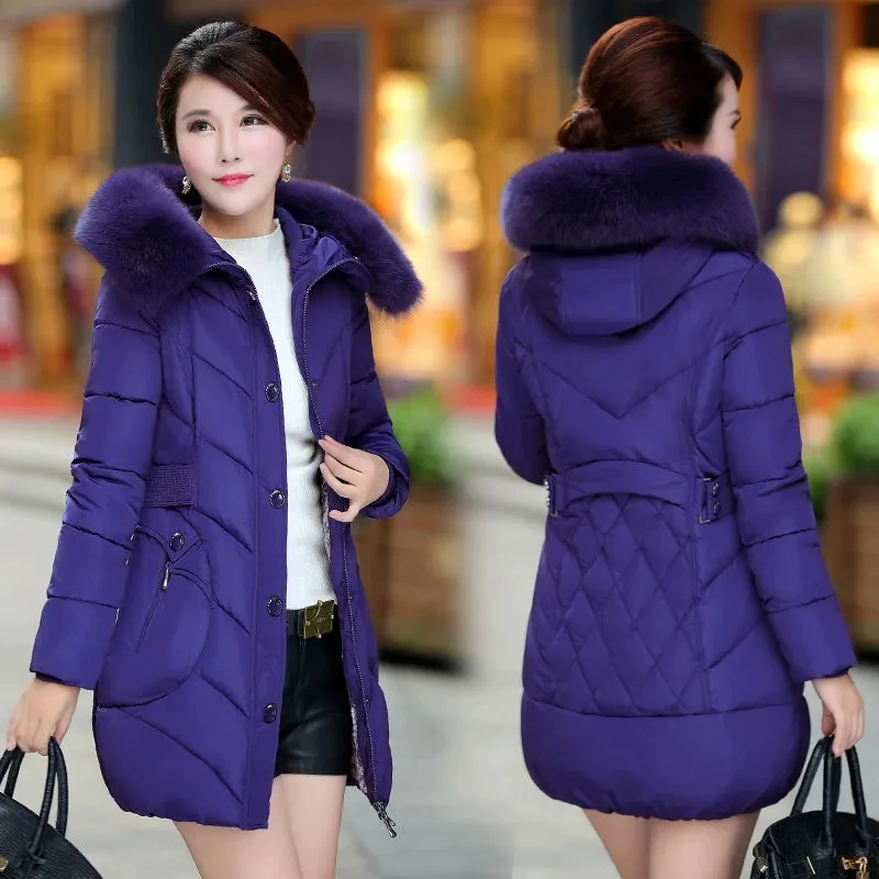 Down Cotton Coat Womens 2022 Autumn Winter New Fashion Slim All-match Casual Padded Jacket Women Hooded Fur Collar Warm Parka
Down Cotton Coat Womens 2022 Autumn Winter New Fashion Slim All-match Casual Padded Jacket Women Hooded Fur Collar Warm Parka