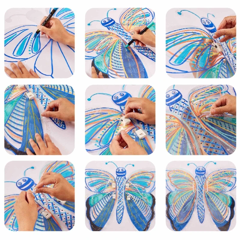 Princess for butterfly Wings LED DIY Wings Craft Kits Graffiti Toy Fairy Wings Children Girls Favor Luminous Costume Pro
Princess for butterfly Wings LED DIY Wings Craft Kits Graffiti Toy Fairy Wings Children Girls Favor Luminous Costume Pro
