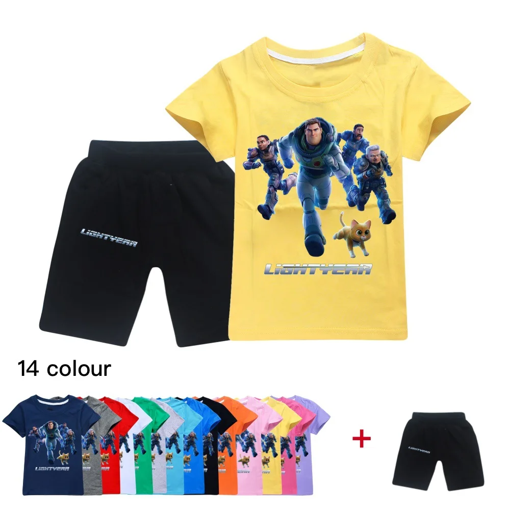 2022 Disney Buzz lightyear Baby Boy/Girl T Shirt + Shorts Summer Clothing Cartoon Sportswear Kids Clothing Set
2022 Disney Buzz lightyear Baby Boy/Girl T Shirt + Shorts Summer Clothing Cartoon Sportswear Kids Clothing Set