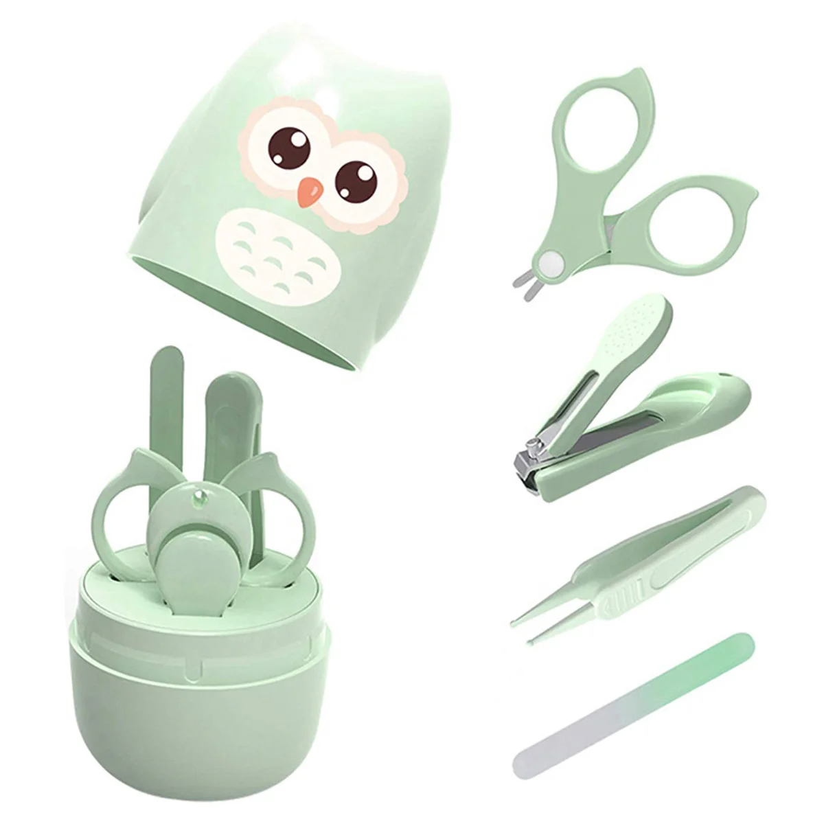 Baby Nail Kit Safe to Use Pedicure kit with Cute Owl Case Baby Manicure w/Clippers Tweezers Scissors Nail File Baby Grooming Kit
Baby Nail Kit Safe to Use Pedicure kit with Cute Owl Case Baby Manicure w/Clippers Tweezers Scissors Nail File Baby Grooming Kit