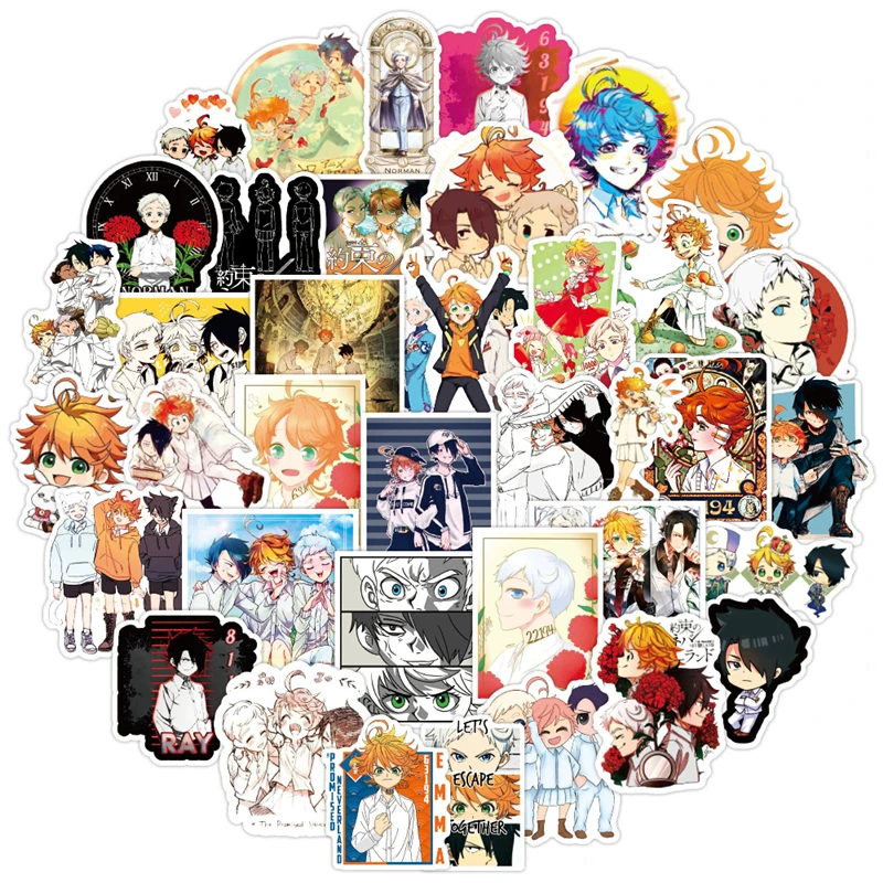 Cartoon Anime The Promised Neverland Stickers for Laptop Suitcase Stationery Waterproof Album Decals Kids Toys Birthday Gifts
Cartoon Anime The Promised Neverland Stickers for Laptop Suitcase Stationery Waterproof Album Decals Kids Toys Birthday Gifts
