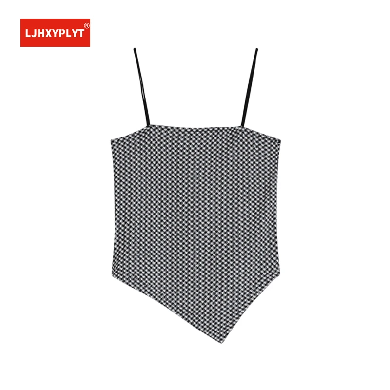 Retro Plaid Camisole Vest Women's Short Corset Bustier Bra Outer Wear Slim Small Abdominal Long Sexy Black Waistcoat Top Female
Retro Plaid Camisole Vest Women's Short Corset Bustier Bra Outer Wear Slim Small Abdominal Long Sexy Black Waistcoat Top Female