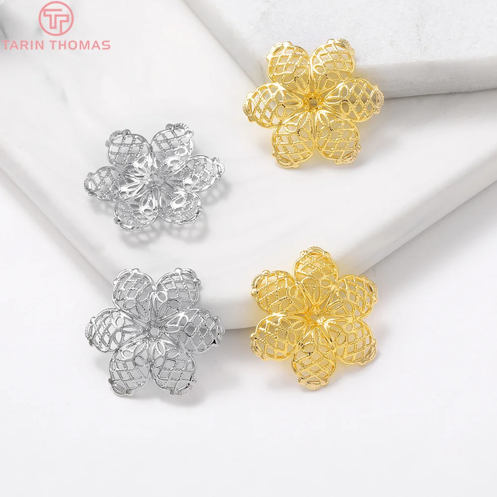 (3142)6PCS 27x24MM Hole 1MM 24K Gold Color Brass Flower Decorative Spacer High Quality Diy Jewelry Findings Earrings Accessories
(3142)6PCS 27x24MM Hole 1MM 24K Gold Color Brass Flower Decorative Spacer High Quality Diy Jewelry Findings Earrings Accessories