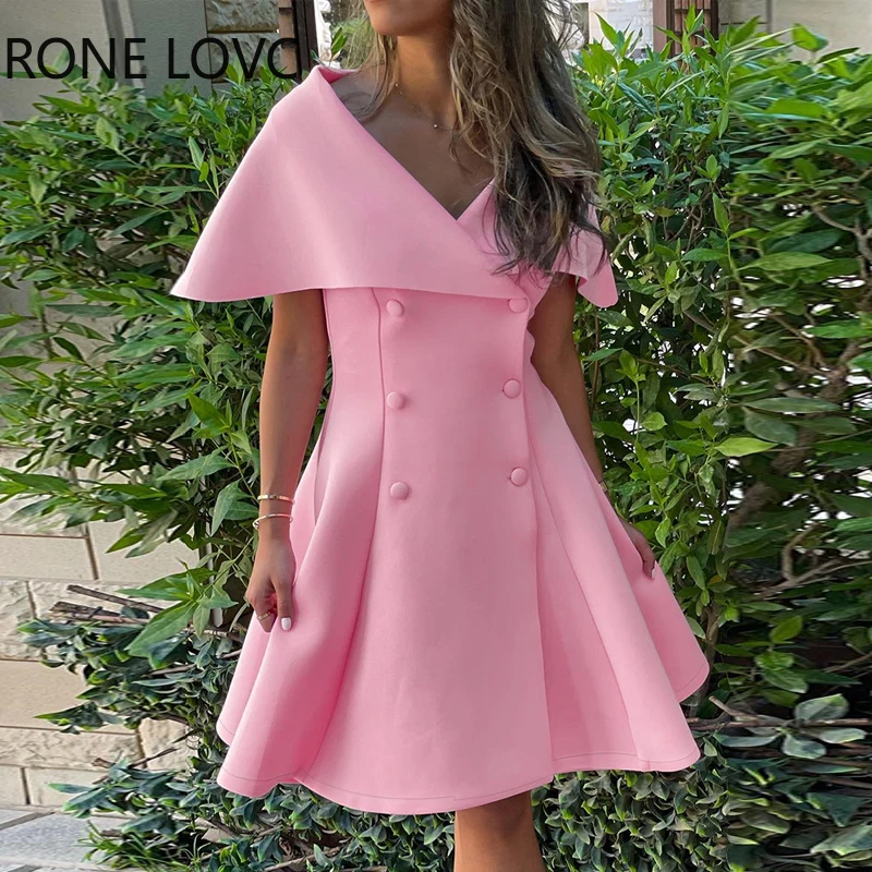 Women Solid Elegant Off Shoulder Midi A Line Button Pink Formal Party Sexy Dresses
Women Solid Elegant Off Shoulder Midi A Line Button Pink Formal Party Sexy Dresses