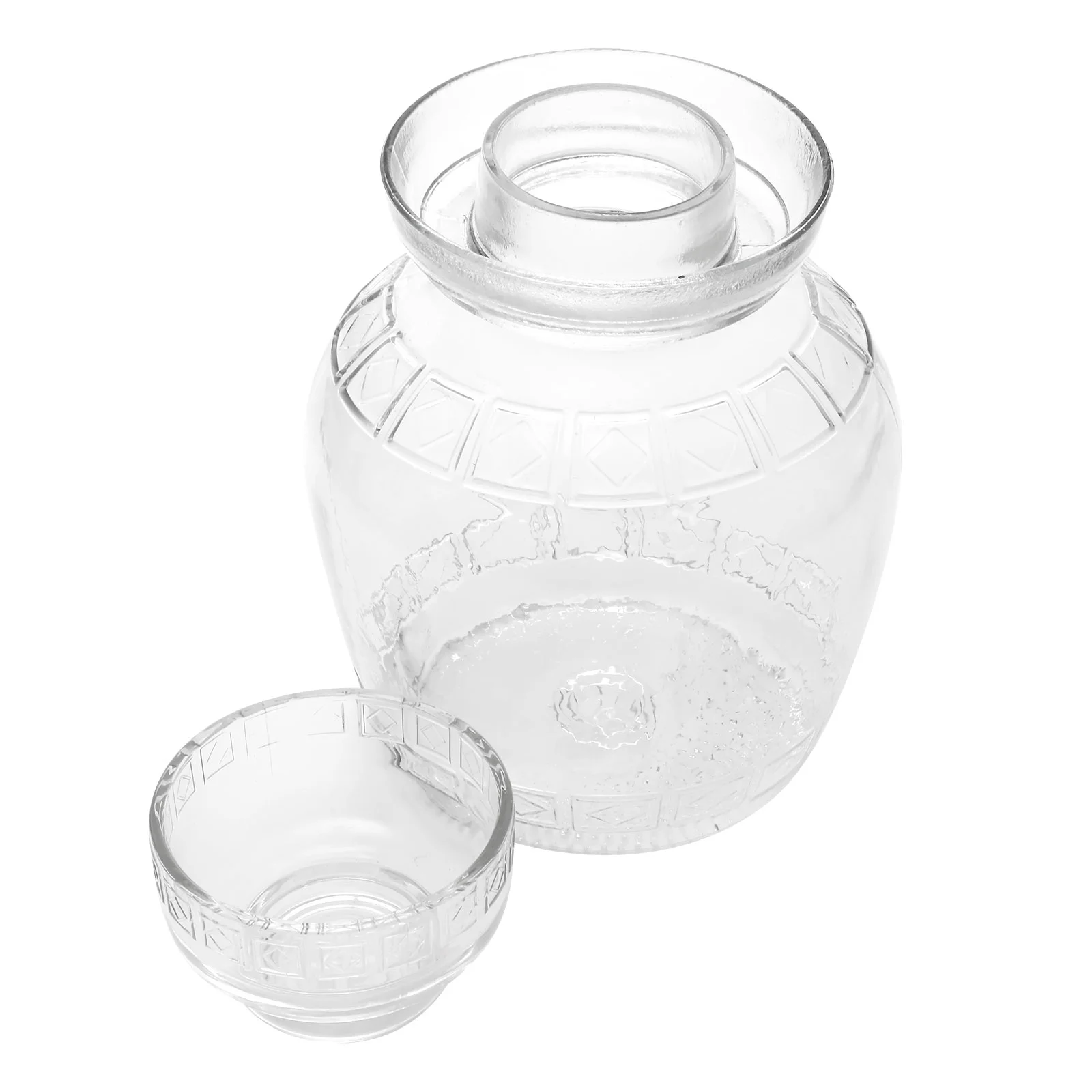 Glass Fermenting Jar Traditional Pickle Sauerkraut Glass Jar with Water Seal Airlock Lid for Fermentation
Glass Fermenting Jar Traditional Pickle Sauerkraut Glass Jar with Water Seal Airlock Lid for Fermentation