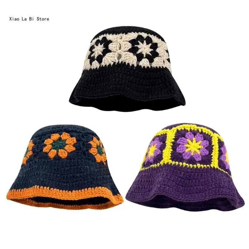 XXFD Adult Crochet Flower Bucket Hat Foldable Wide Brim Fisherman Hat Breathable Hat
XXFD Adult Crochet Flower Bucket Hat Foldable Wide Brim Fisherman Hat Breathable Hat