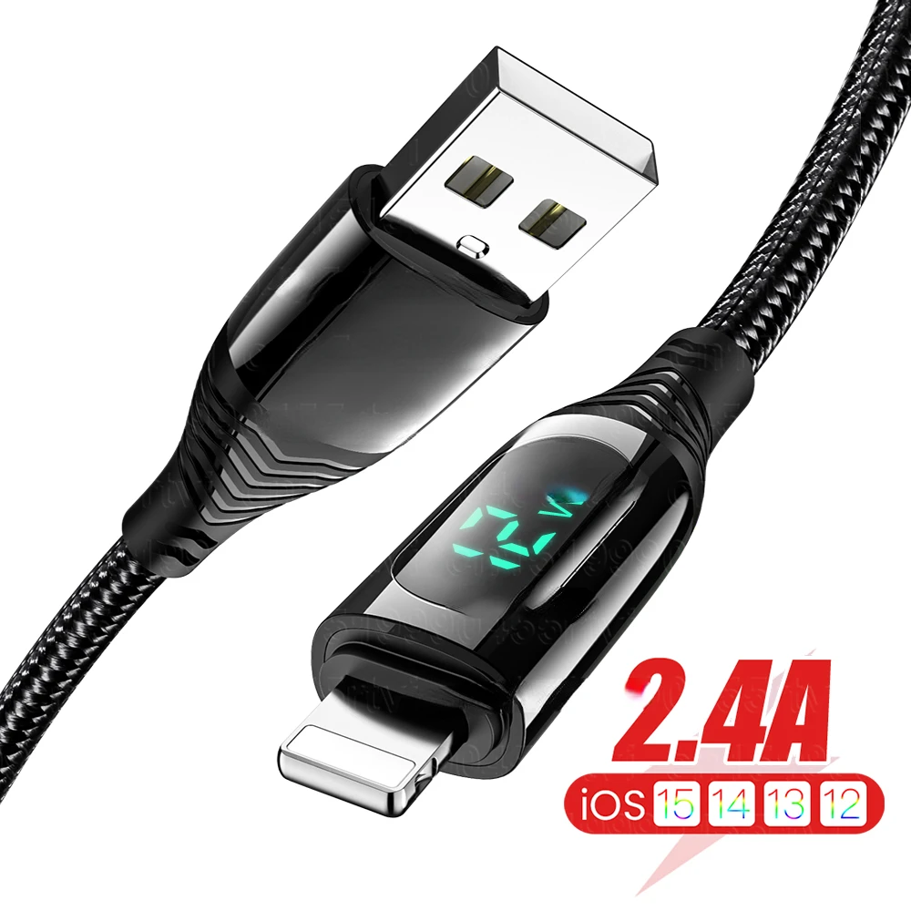 Display USB Cable For iPhone 13 12 11 Pro Xs Max X Xr 8 7 6 Fast Charging Charger Mobile Phone Data Cable For iPad Wire Cord
Display USB Cable For iPhone 13 12 11 Pro Xs Max X Xr 8 7 6 Fast Charging Charger Mobile Phone Data Cable For iPad Wire Cord