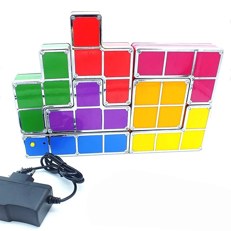 3D LED Night Light DIY Tetris Puzzle Desk Lamp 7 Colors Induction Stackable Constructible Block Novelty Toy Children Kids Gift
3D LED Night Light DIY Tetris Puzzle Desk Lamp 7 Colors Induction Stackable Constructible Block Novelty Toy Children Kids Gift