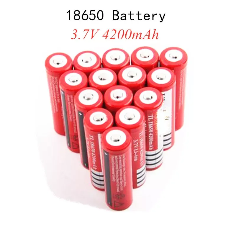 NEW 2-20 PCS 18650 battery 3.7V 4200mAh rechargeable liion battery for Led flashlight Torch batery litio battery
NEW 2-20 PCS 18650 battery 3.7V 4200mAh rechargeable liion battery for Led flashlight Torch batery litio battery