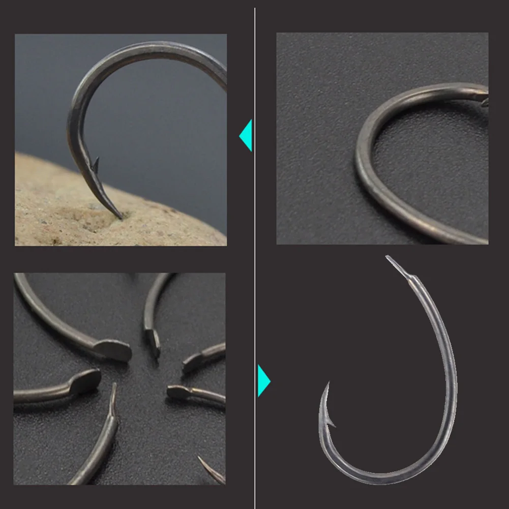 50pcs Professional Carp Fishing Hooks 2/4/6/8/10/12 Carp Rigs Micro Barb Hooks PTFE Coating High Carbon Steel Barbed Hook Pesca
50pcs Professional Carp Fishing Hooks 2/4/6/8/10/12 Carp Rigs Micro Barb Hooks PTFE Coating High Carbon Steel Barbed Hook Pesca