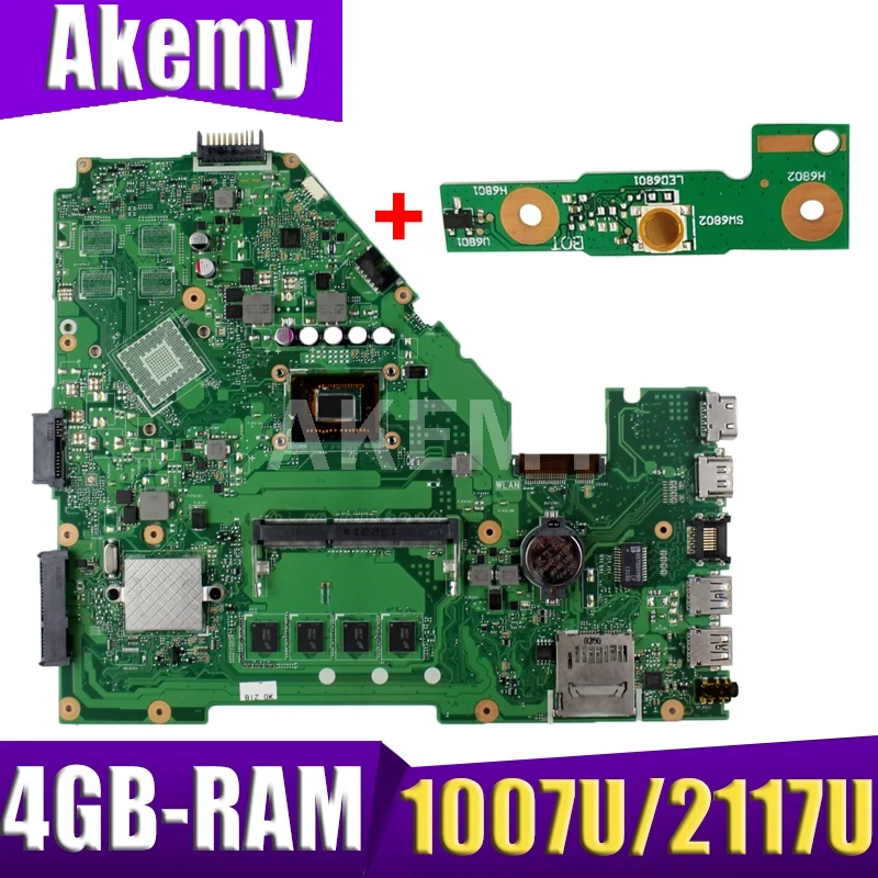 Akemy X550CC Laptop motherboard for ASUS X550CA X550CL R510C Y581C X550C original mainboard 4GB-RAM 1007U/2117U CPU
Akemy X550CC Laptop motherboard for ASUS X550CA X550CL R510C Y581C X550C original mainboard 4GB-RAM 1007U/2117U CPU