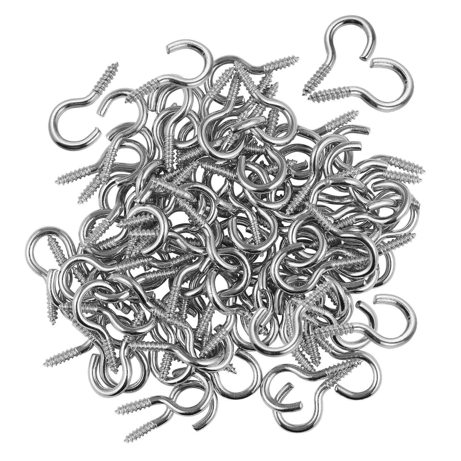 HEALLILY 100pcs Screw Hooks Heavy Duty Ceiling Hooks Multipurpose Screw Hook for Hanging
HEALLILY 100pcs Screw Hooks Heavy Duty Ceiling Hooks Multipurpose Screw Hook for Hanging