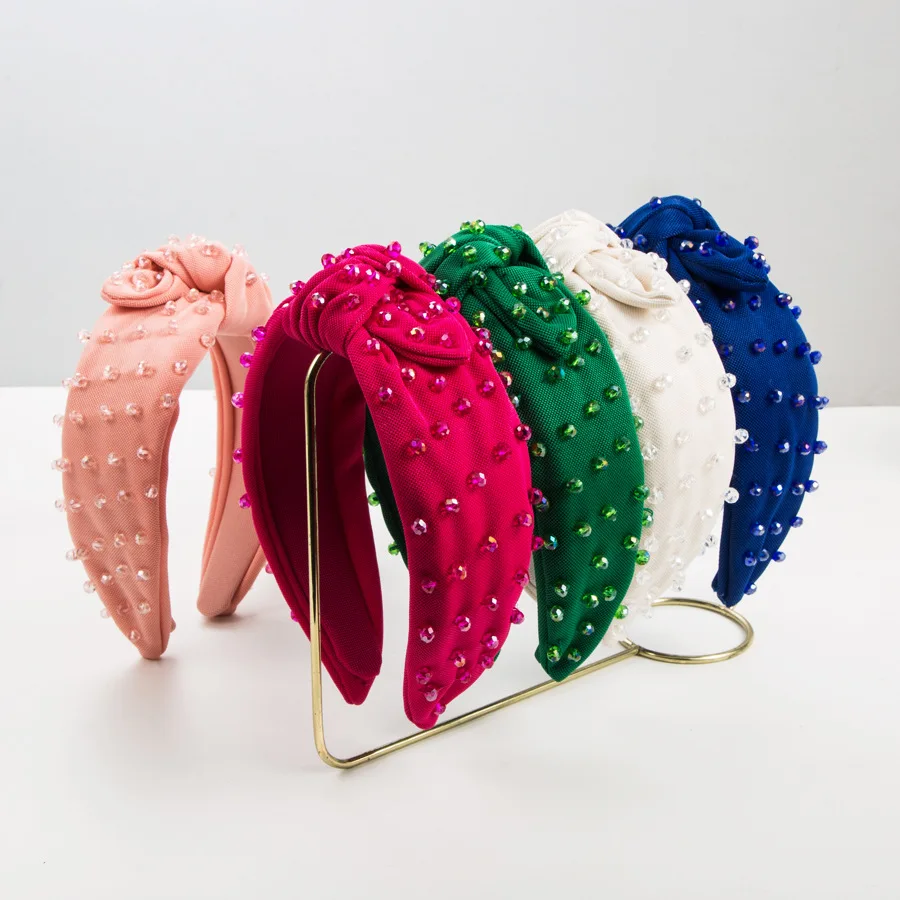 Women Girls Colorful Crystal Beads Knot Hairband Headband Adult Hair Accessories Hair Jewley
Women Girls Colorful Crystal Beads Knot Hairband Headband Adult Hair Accessories Hair Jewley