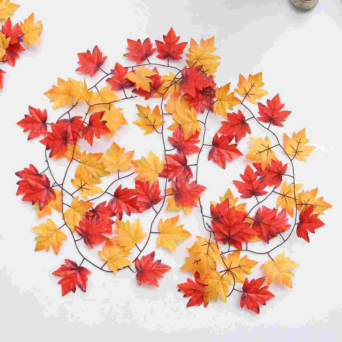 6pcs Artificial Cane Artificial Maple Leaf Lifelike Rattan Wall Decoration Ceiling Pendant for Autumn
6pcs Artificial Cane Artificial Maple Leaf Lifelike Rattan Wall Decoration Ceiling Pendant for Autumn