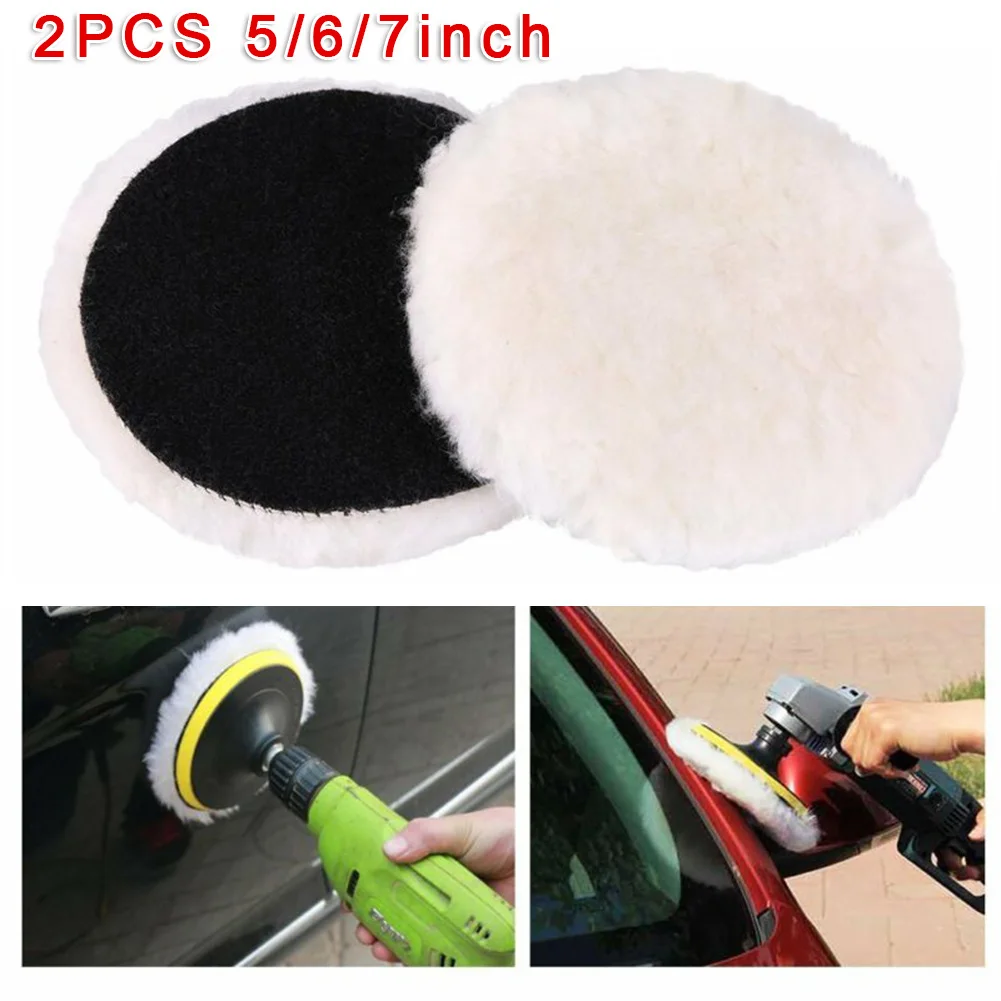 2pcs Car Wool Buffing Polishing Waxing Pads 5/6/7Inch Bonnets Sanding Paint Care Scratches Repair Tool Polisher Car Accessories
2pcs Car Wool Buffing Polishing Waxing Pads 5/6/7Inch Bonnets Sanding Paint Care Scratches Repair Tool Polisher Car Accessories
