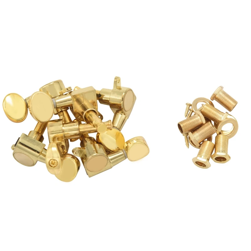 6 Guitar Tuning Pegs VERROUILLAGE Tuner Touches Guitar Strings Button 3L + 3R Gold
6 Guitar Tuning Pegs VERROUILLAGE Tuner Touches Guitar Strings Button 3L + 3R Gold