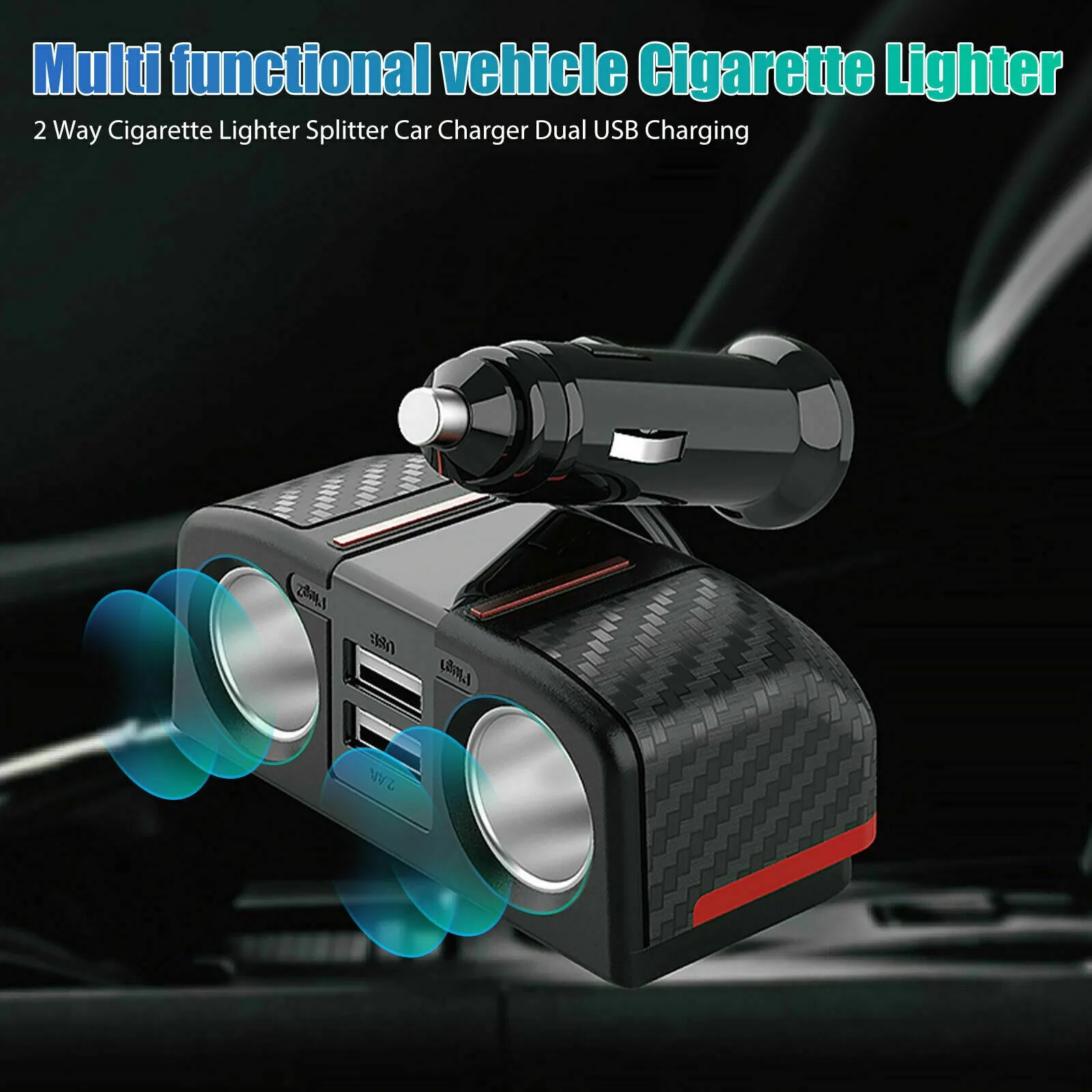 1 X Car Lighter Socket Dual USB Charger 2Way Splitter 12V Outlet Power Adapter Splitter 2 USB Charger Accessories High Quality
1 X Car Lighter Socket Dual USB Charger 2Way Splitter 12V Outlet Power Adapter Splitter 2 USB Charger Accessories High Quality