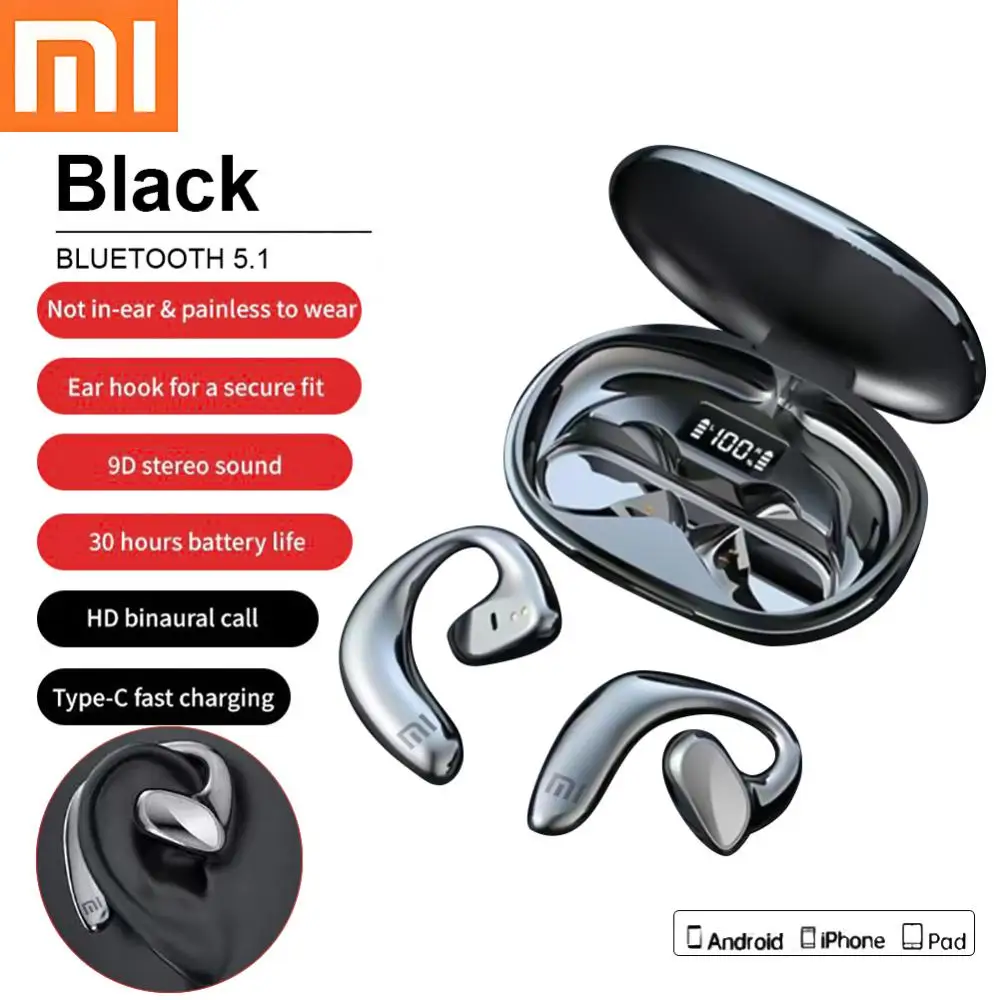 Xiaomi Bone Conduction Earphone TWS Stereo Wireless Bluetooth Headphones Waterproof Noise Reduction stereo sound Sports Earbuds
Xiaomi Bone Conduction Earphone TWS Stereo Wireless Bluetooth Headphones Waterproof Noise Reduction stereo sound Sports Earbuds