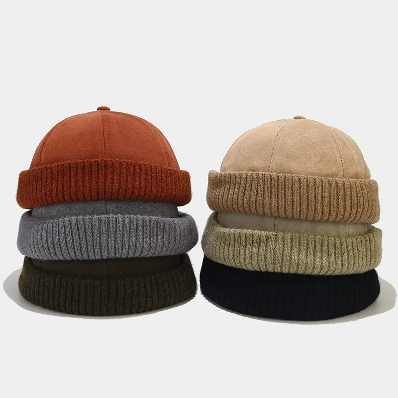 Vintage Men's Winter Cotton Brimless Skullies Cap Solid Color Street Portable Docker Hats Multipurpose Beanie Hat Hip Hop Hats
Vintage Men's Winter Cotton Brimless Skullies Cap Solid Color Street Portable Docker Hats Multipurpose Beanie Hat Hip Hop Hats
