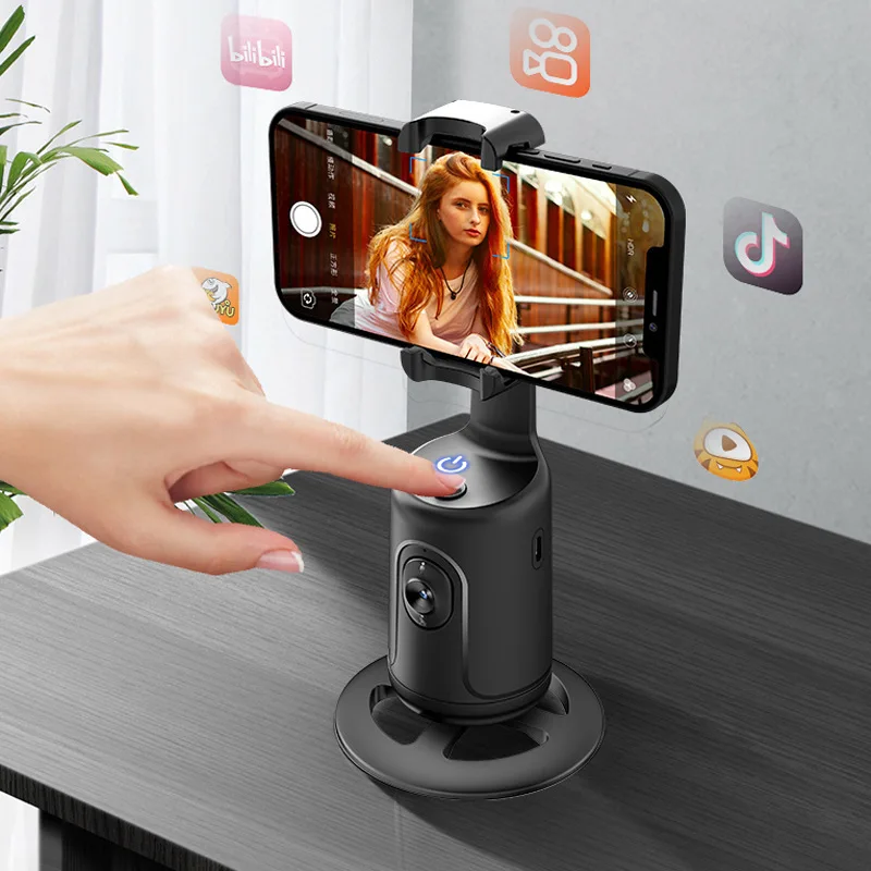 

Follow The Head P01 Intelligent AI Face Recognition 360 ° Cell Phone Bracket Stabilizer Live Photography Automatic Tracking