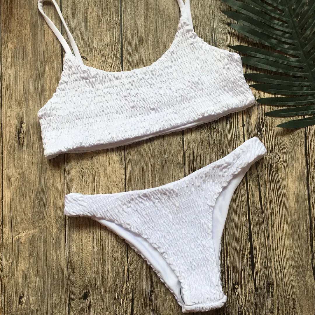 2023 New Women Textured Swimsuit Sexy Push Up High Waist Bikini Set Female Swimwear Backless Biquinis Brazilian Bathing Suits 
2023 New Women Textured Swimsuit Sexy Push Up High Waist Bikini Set Female Swimwear Backless Biquinis Brazilian Bathing Suits