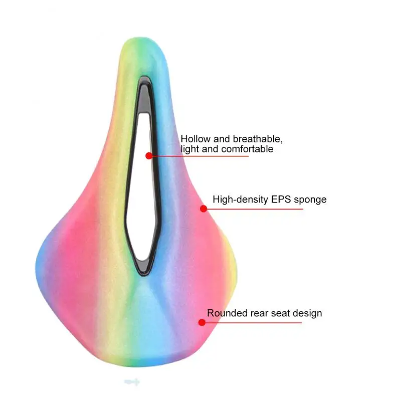 MEROCA Colorful Bike Seat Cushion Hollow Comfortable Breathable Rainbow Seat Saddle MTB Road Bike Racing Saddle Bike Accessories
MEROCA Colorful Bike Seat Cushion Hollow Comfortable Breathable Rainbow Seat Saddle MTB Road Bike Racing Saddle Bike Accessories