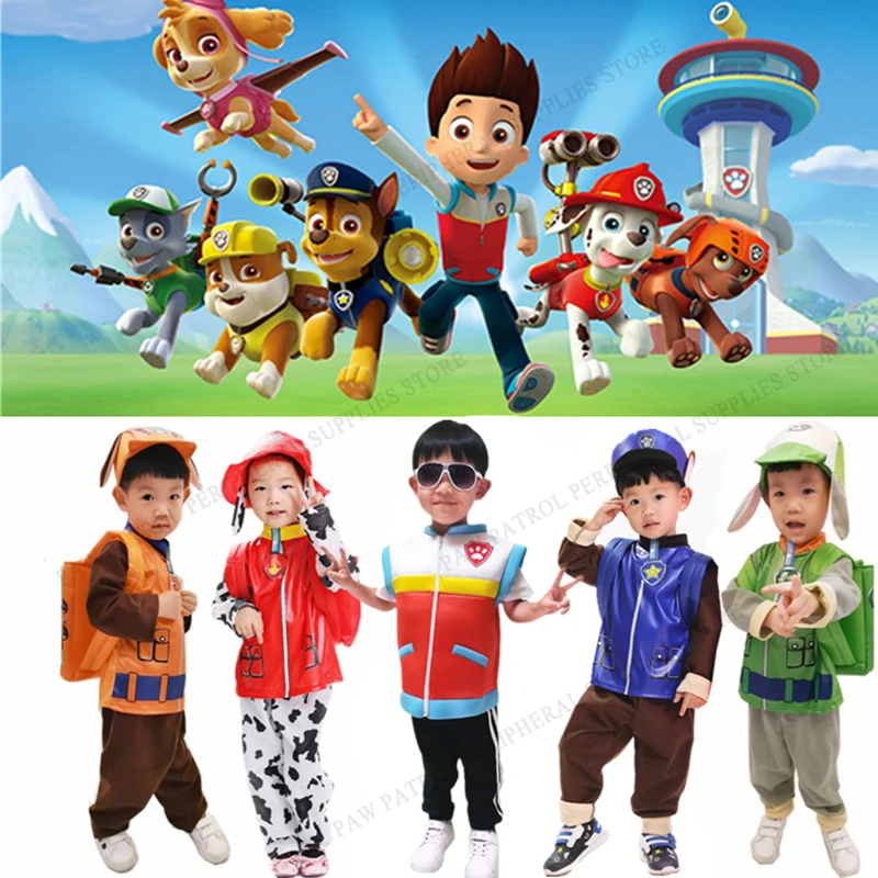 Paw Patrol Costume for Boys Girls Chase Marshall Rocky Zuma Skye Rubble Children's Day Outfit
Paw Patrol Costume for Boys Girls Chase Marshall Rocky Zuma Skye Rubble Children's Day Outfit