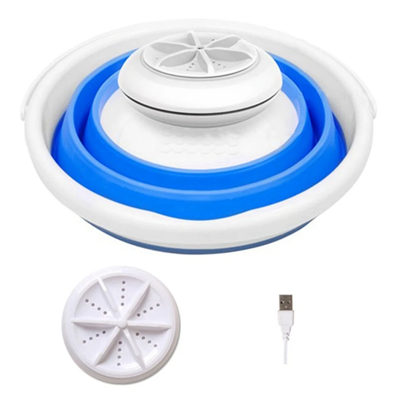 Mini Portable Washing Machine,Ultrasonic Turbines Washer Small Foldable Bucket Washer for Clothes Laundry for Travel
Mini Portable Washing Machine,Ultrasonic Turbines Washer Small Foldable Bucket Washer for Clothes Laundry for Travel