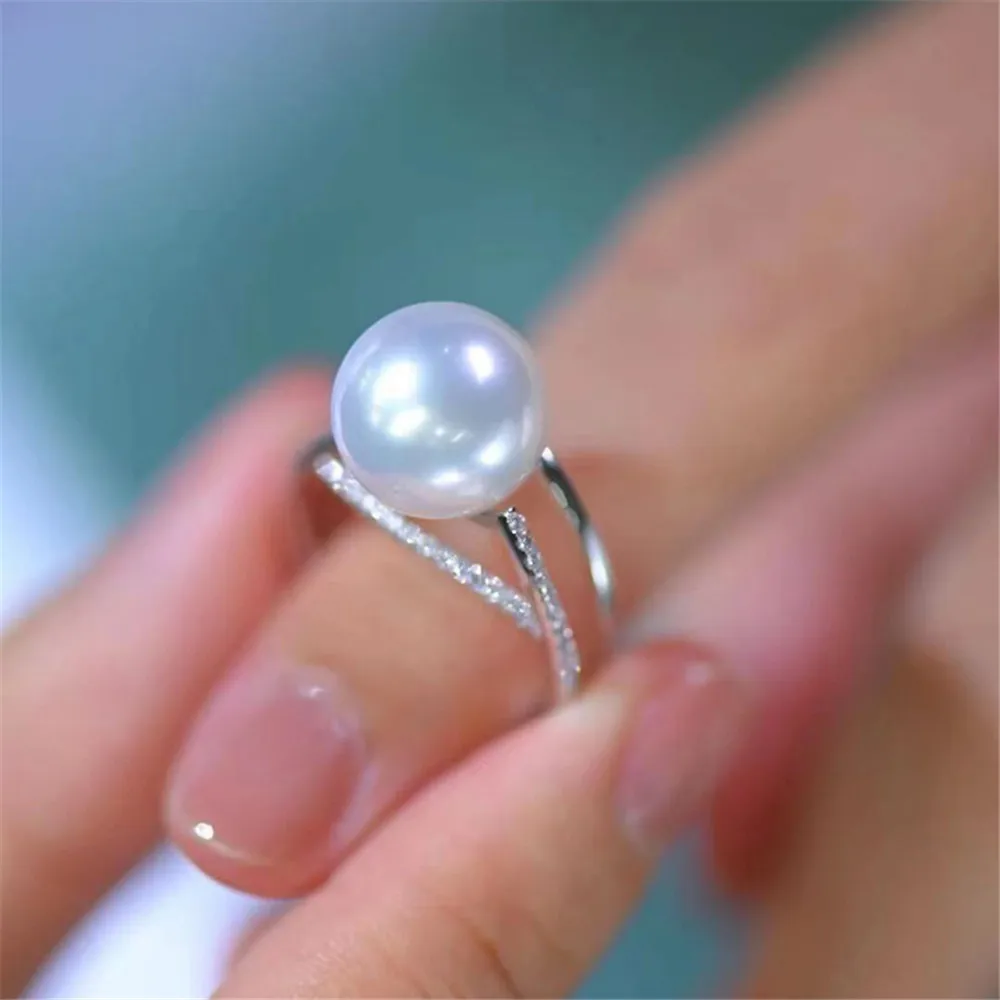 S925 Sterling Silver Pearl Ring Settings Blank/Base For DIY Adjustable Ring Jewelry Making Accessories Suitable for 10-12mm Bead
S925 Sterling Silver Pearl Ring Settings Blank/Base For DIY Adjustable Ring Jewelry Making Accessories Suitable for 10-12mm Bead