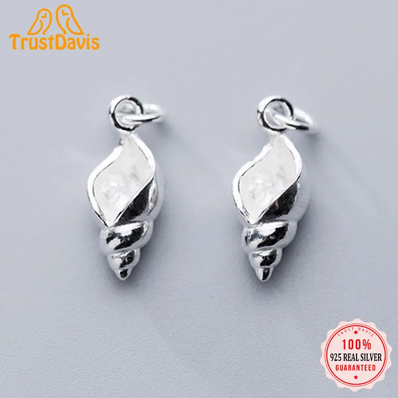 TrustDavis Real 925 Sterling Silver Fashion Sweet New Conch Charm Pendant Handmade DIY Accessories Fine Jewelry Wholesale DZ141
TrustDavis Real 925 Sterling Silver Fashion Sweet New Conch Charm Pendant Handmade DIY Accessories Fine Jewelry Wholesale DZ141