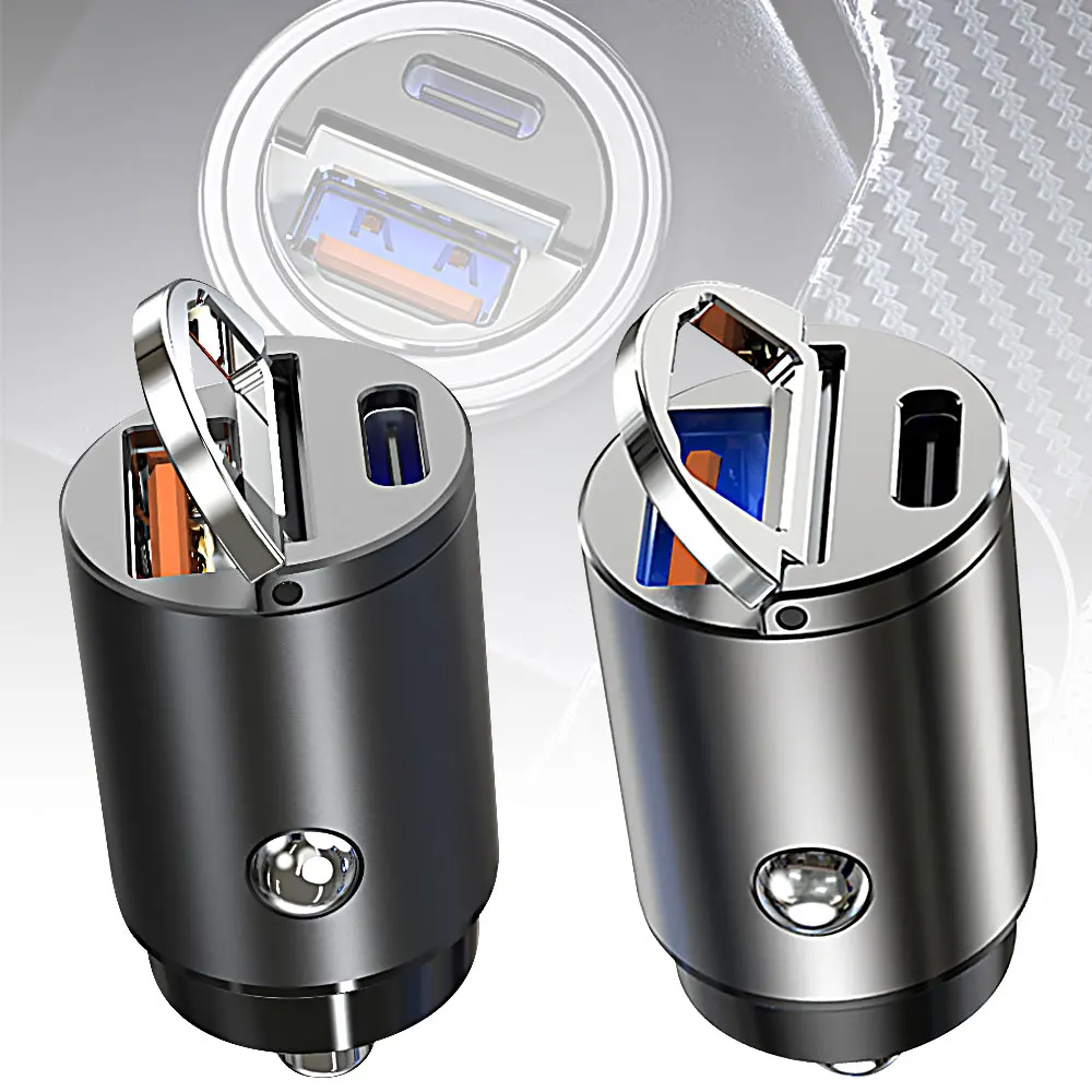 Mini Stealth Car Adapter Qc 4.0 3.0 Quick Charge Type C Pd Charger 30W Pd+Qc/pd+Pd Car Charger for Iphone 12 13 Huawei Xiaomi 
Mini Stealth Car Adapter Qc 4.0 3.0 Quick Charge Type C Pd Charger 30W Pd+Qc/pd+Pd Car Charger for Iphone 12 13 Huawei Xiaomi